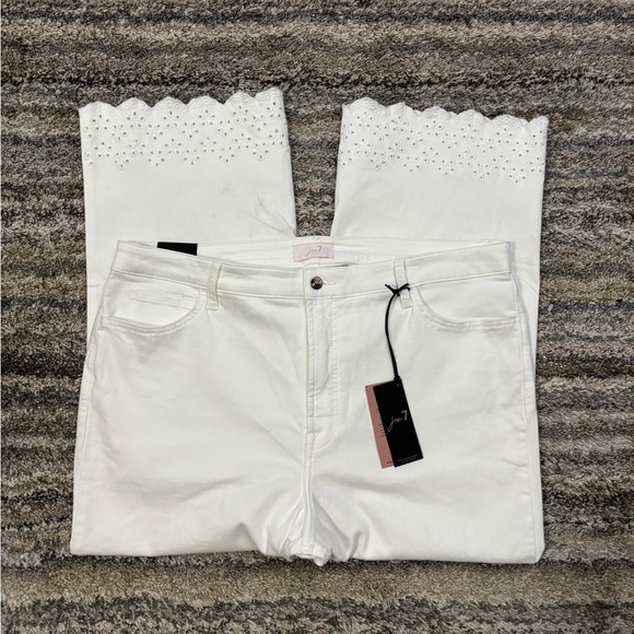 Jen7/ 7 For All Mankind Cropped Wide Leg Jeans Sz 20 NWT | Jen7 Wide Leg Jeans - Picture 1 of 16